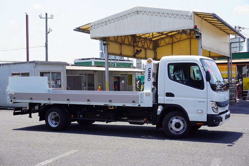 （未使用）　キャンター　「ワイド超ロング」　セーフティーローダー　一般用　古河ユニック製　積載３０００ｋｇ　アルミブロック　ウインチ　ラジコン　床フック６対　ＬＥＤヘッドライト＆フォグランプ　左電格ミラー　スマートキー　衝突軽減ブレーキ　車線逸脱警報　５速ＭＴ！車検「Ｒ７年３月まで！」4