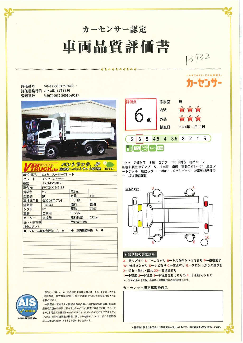 （未使用）　スーパーグレート　大型　３軸　２デフ　土砂ダンプ　５．１ｍ長　積載８７００ｋｇ　新明和製　電動コボレーン　鳥居シートデッキ＆ラダー　舟底　砂切り　メッキパーツ　ミラーヒーター　坂道発進補助　ＥＴＣ　燃料タンク３００Ｌ　７速ＭＴ！総重量２０トン未満！51