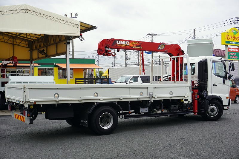 レンジャー　４トン　「標準幅　ベッドレス」　４段クレーン　積載２３５０ｋｇ　古河ユニック製　５．５ｍ長　ラジコン　フックイン　２．９３ｔ吊　荷台＆鳥居下部＆アオリ内側鉄板張り　セイコーラック　ロープ穴４対　衝突軽減ブレーキ　車線逸脱警報　低走行！ＡＴ車！6