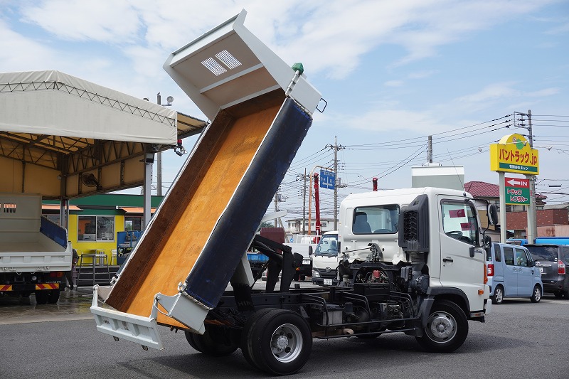 レンジャー　４トン　「ベッドレス」　強化ダンプ　一方開　極東製　積載３６５０ｋｇ　電動コボレーン　鳥居アングル補強　ＥＴＣ　６速ＭＴ！23