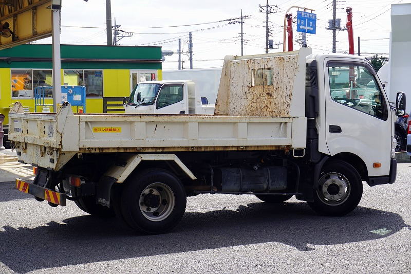 デュトロ　「ワイド」　強化　ローダーダンプ　新明和製　三方開　積載３７００ｋｇ　スライド用ラジコン　ダンプピン　左電格ミラー　ＥＴＣ　６速ＭＴ！6