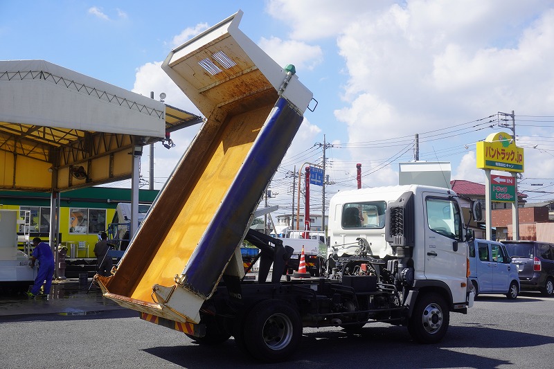 レンジャー　４トン　「ベッドレス」　強化ダンプ　一方開　極東製　積載３５５０ｋｇ　電動コボレーン　鳥居アングル補強　ダンプピン　ＥＴＣ　ＡＴ車！25