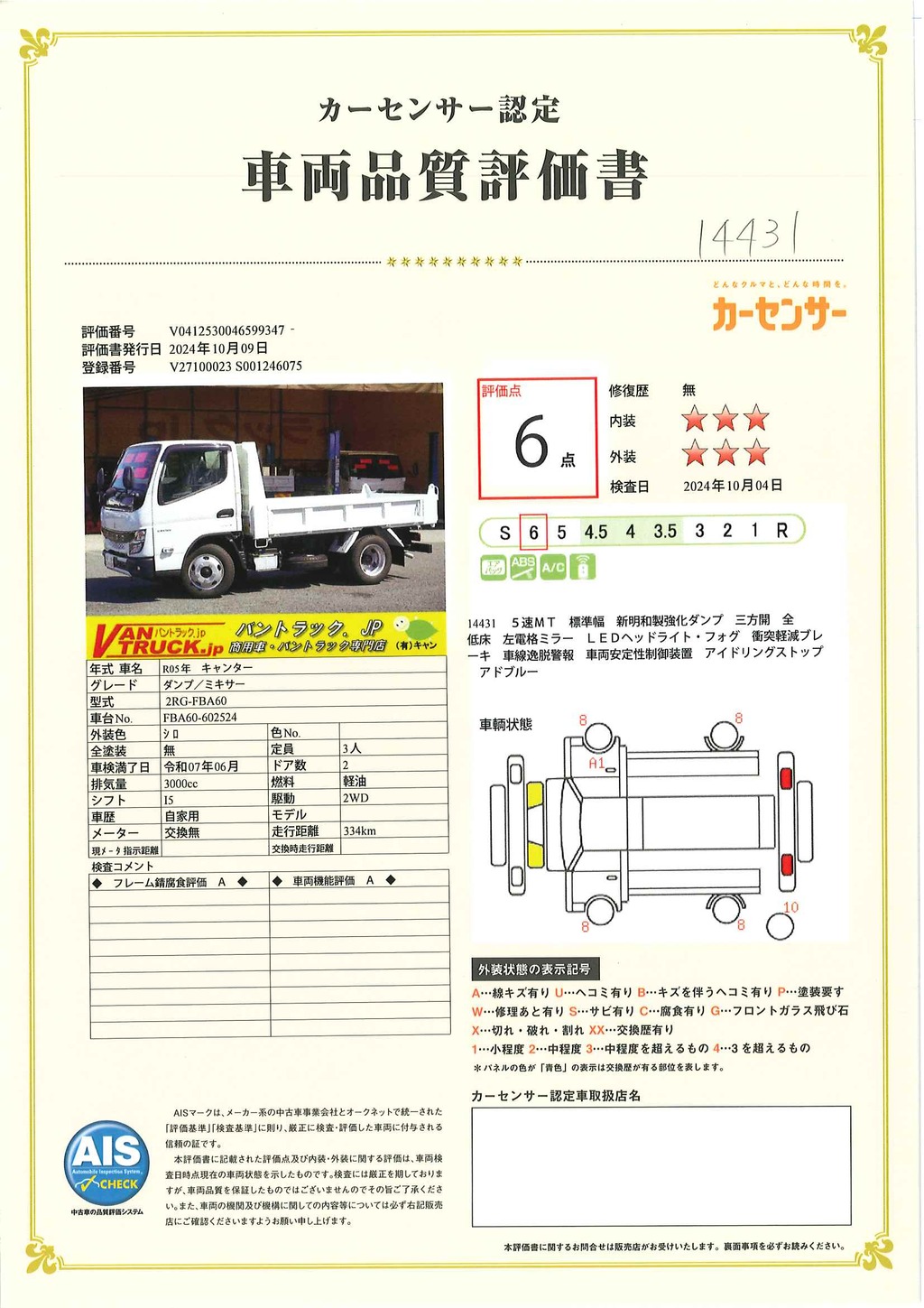 （未使用）　キャンター　強化ダンプ　新明和製　積載３０００ｋｇ　三方開　全低床　スマートキー　左電格ミラー　ＬＥＤヘッドライト＆フォグランプ　衝突軽減ブレーキ　車線逸脱警報　５速ＭＴ！車検「Ｒ７年６月まで！」34