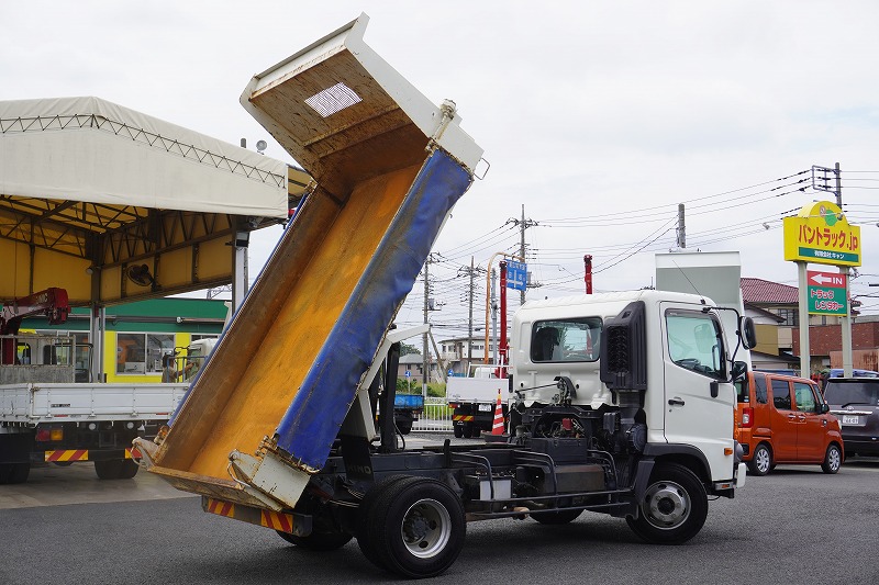 レンジャー　４トン　「ベッドレス」　強化ダンプ　一方開　新明和製　積載３７００ｋｇ　電動コボレーン　鳥居アングル補強　ダンプピン　ＥＴＣ　ＡＴ車！27