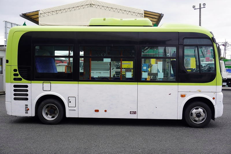 日野　ポンチョ　ショート　路線バス　２４人乗り　１４座席　立ち席有り　１ドア　自動ドア　ノンステップ　総輪エアサス　車椅子固定器具一基分付き　車椅子用簡易スロープ　電光掲示板　運賃箱　バックカメラ　フォグランプ　ＡＴ車！希少車！！3