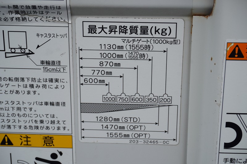 エルフ　「ワイドロング」　平ボディー　アーム式大型パワーゲート　積載３０００ｋｇ　三方開　荷台＆鳥居鉄板張り　アオリ欄干付　セイコーラック　床フック　工具箱　社外ナビ　バックカメラ　ＥＴＣ２.０　左電格ミラー　坂道発進補助　フォグランプ　６速ＭＴ！23