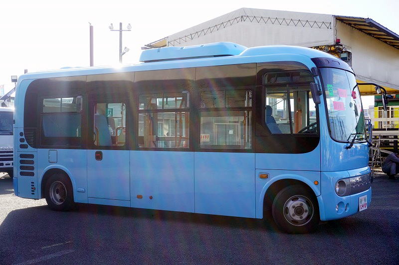 日野　ポンチョ　「ロング」　路線バス　３６人乗り　１２座席　立ち席有り　２ドア　自動ドア　ノンステップ　総輪エアサス　換気扇　車椅子固定器具一基分付き　車椅子用簡易スロープ　電光掲示板　運賃箱　バックカメラ　フォグランプ　ＡＴ車！希少車！！4