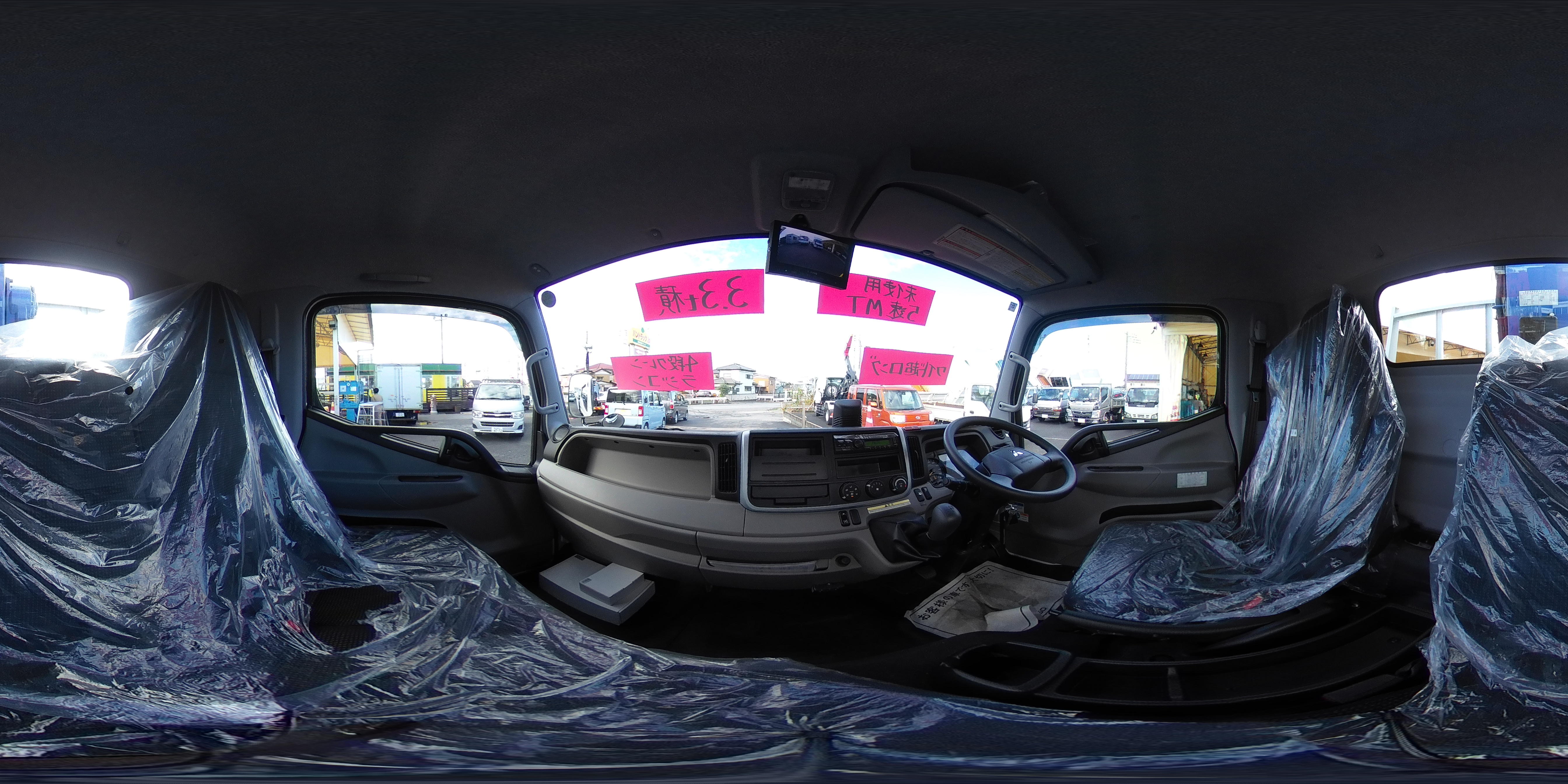 （未使用）　キャンター　「ワイド超ロング」　４段クレーン　積載３３００ｋｇ　タダノ製　ラジコン　フックイン　２．９３ｔ吊　バックカメラ　左電格ミラー　ＬＥＤヘッドライト＆フォグランプ　スマートキー　衝突軽減ブレーキ　車線逸脱警報　５速ＭＴ！　車検「Ｒ９年６月まで！」1