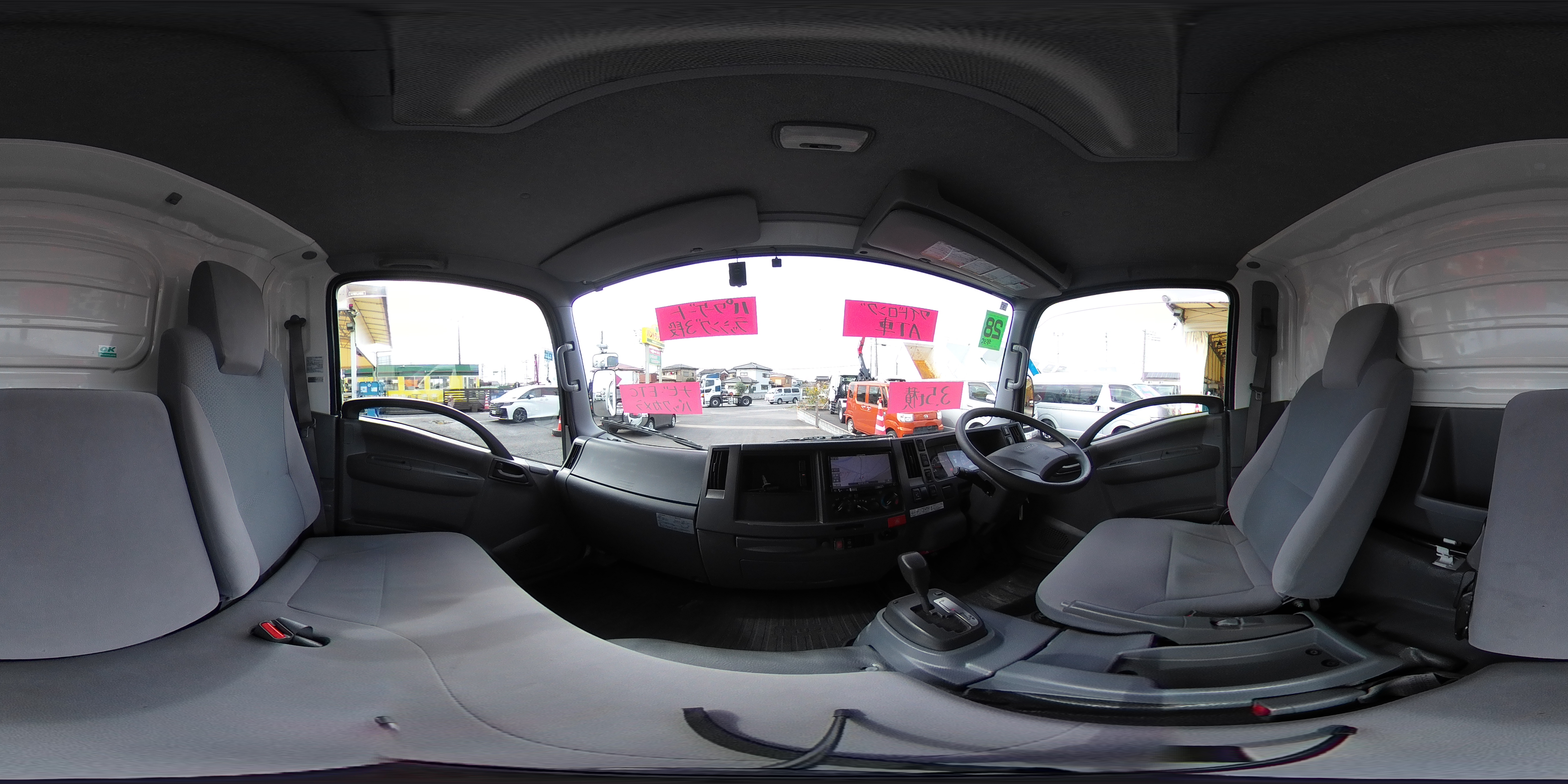 エルフ　「ワイドロング」　アルミバン　積載３５００ｋｇ　サイドドア　跳ね上げ式パワーゲート　ラッシング３段　左電格ミラー　バックカメラ　社外ナビ　ＥＴＣ　フォグランプ　日本フルハーフ製　ＡＴ車！　車検「Ｒ８年３月まで！」0