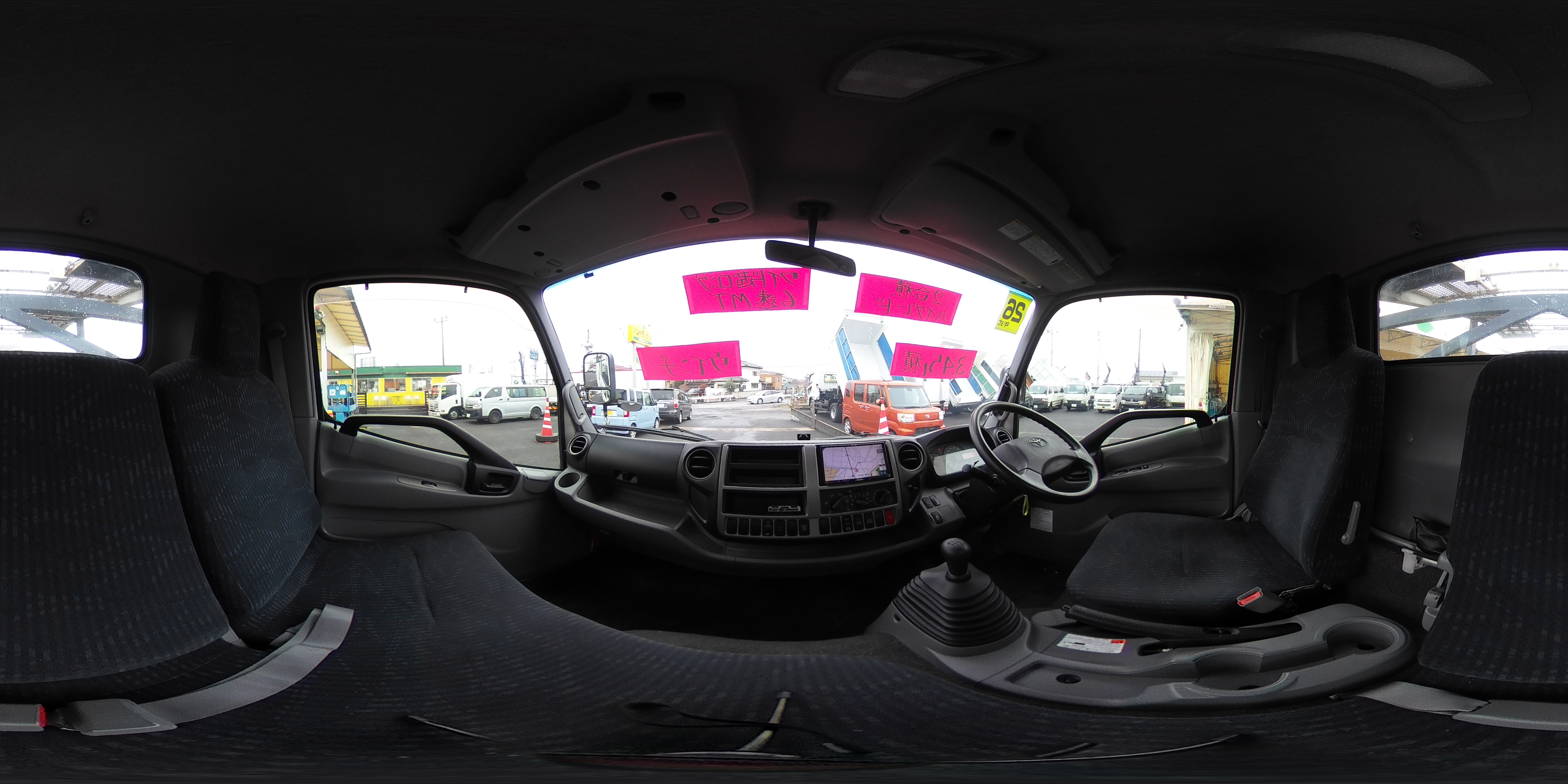 ダイナ　「ハイグレード　ワイド超ロング」　キャリアカー　２台積　積載３４５０ｋｇ　古河ユニック製　ラジコン無し　ウインチ　油圧リアゲート　社外ナビ　ワンセグＴＶ　ＥＴＣ　坂道発進補助　左電格ミラー　ＨＩＤヘッドライト＆フォグランプ　６速ＭＴ！1