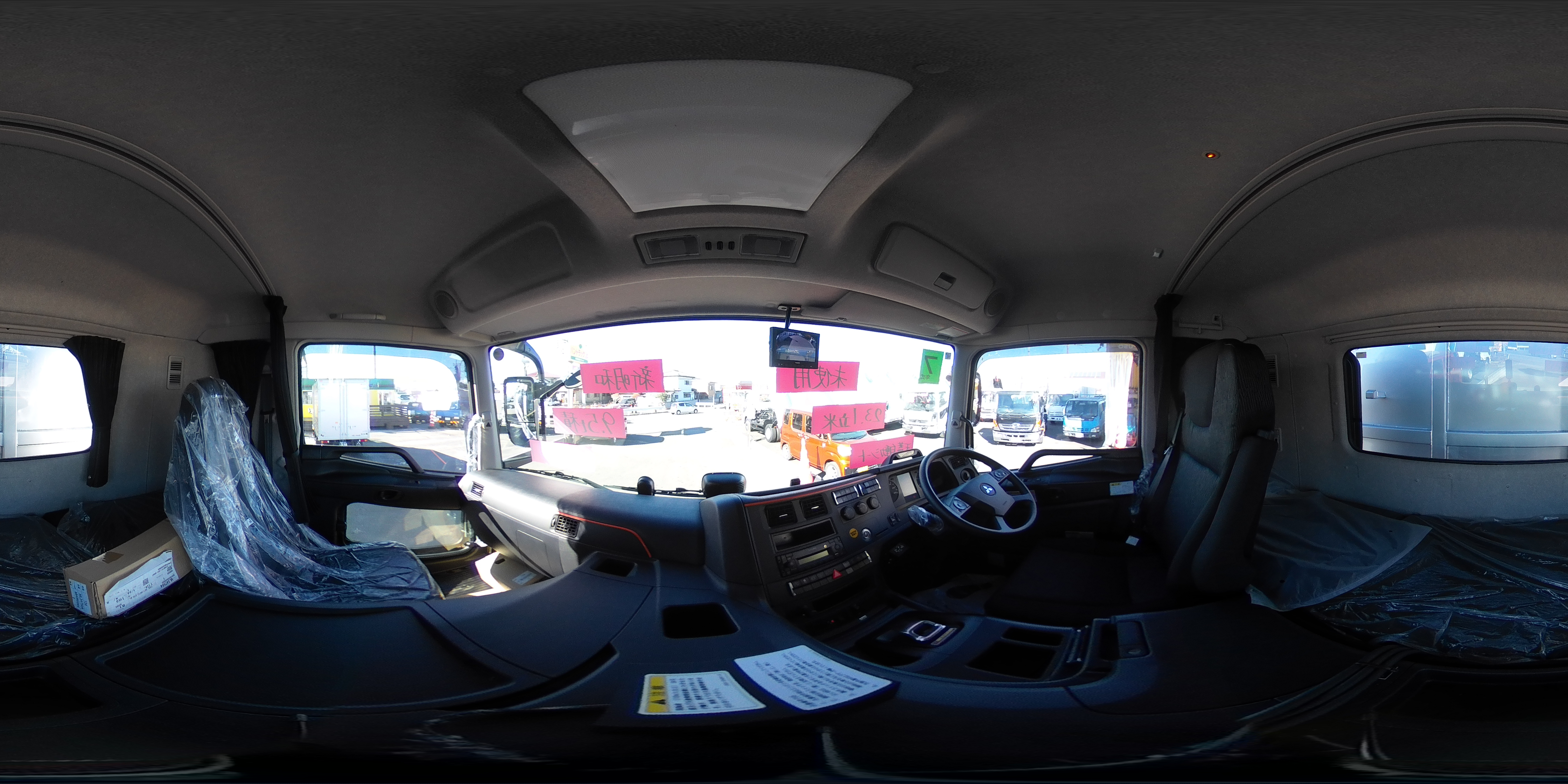 （未使用）　スーパーグレート　大型　３軸　２デフ　ステンレス深ダンプ　「土砂禁止」　６．５ｍ長　積載９５００ｋｇ　新明和製　舟底　水密テールゲート　天蓋自動シート　エアー式ゲートロック　鳥居シートデッキ＆ラダー　バックカメラ　ＥＴＣ２．０　アルミホイール　ＡＴ車！新型！　車検「Ｒ８年４月まで！」0