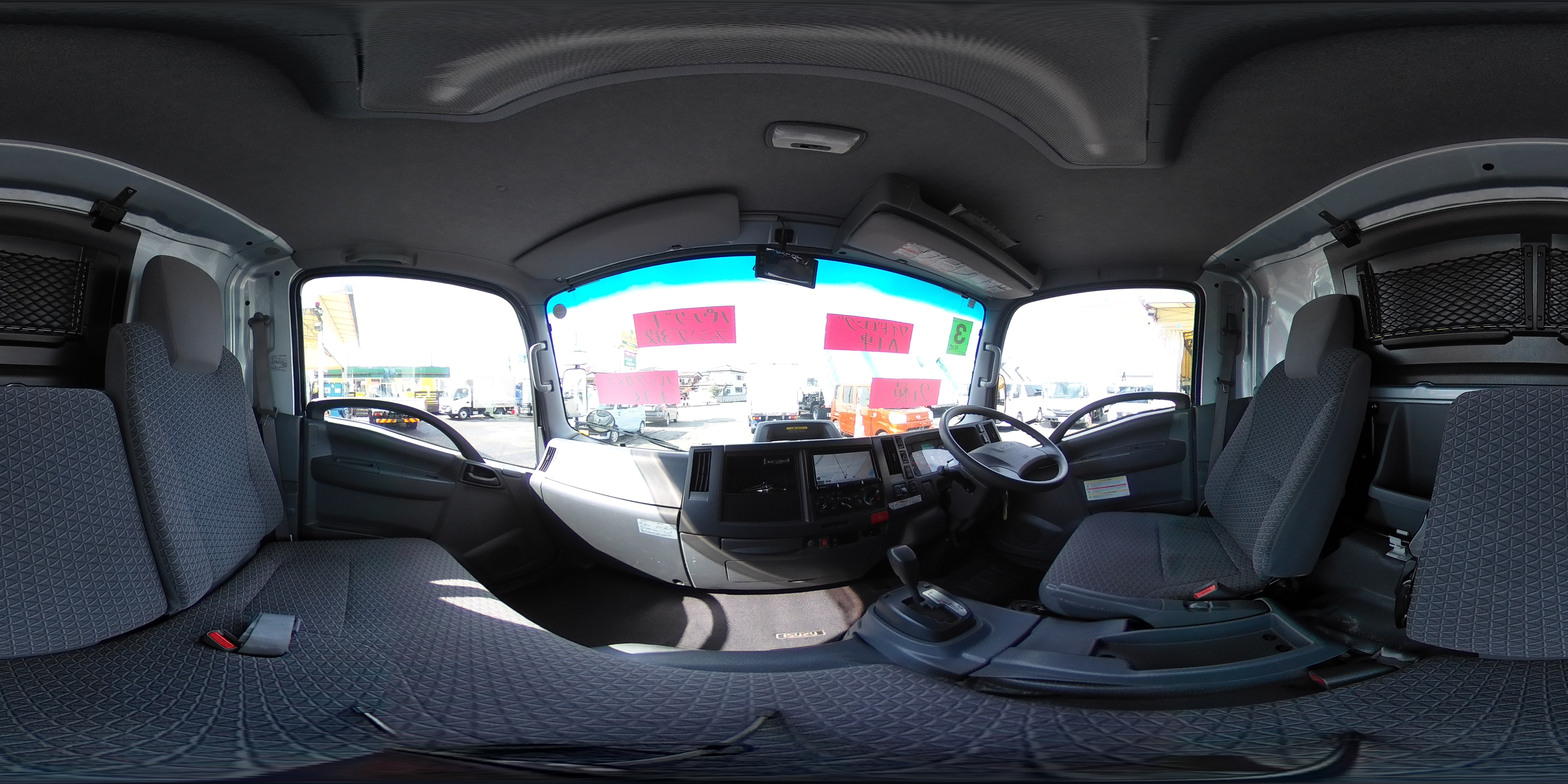 エルフ　「ワイドロング」　パネルバン　積載２０００ｋｇ　跳ね上げ式　垂直パワーゲート　サイドドア　ラッシング３段　床フック　バックカメラ　ＥＴＣ　左電格ミラー　坂道発進補助　フォグランプ　日本フルハーフ製　ＡＴ車！1