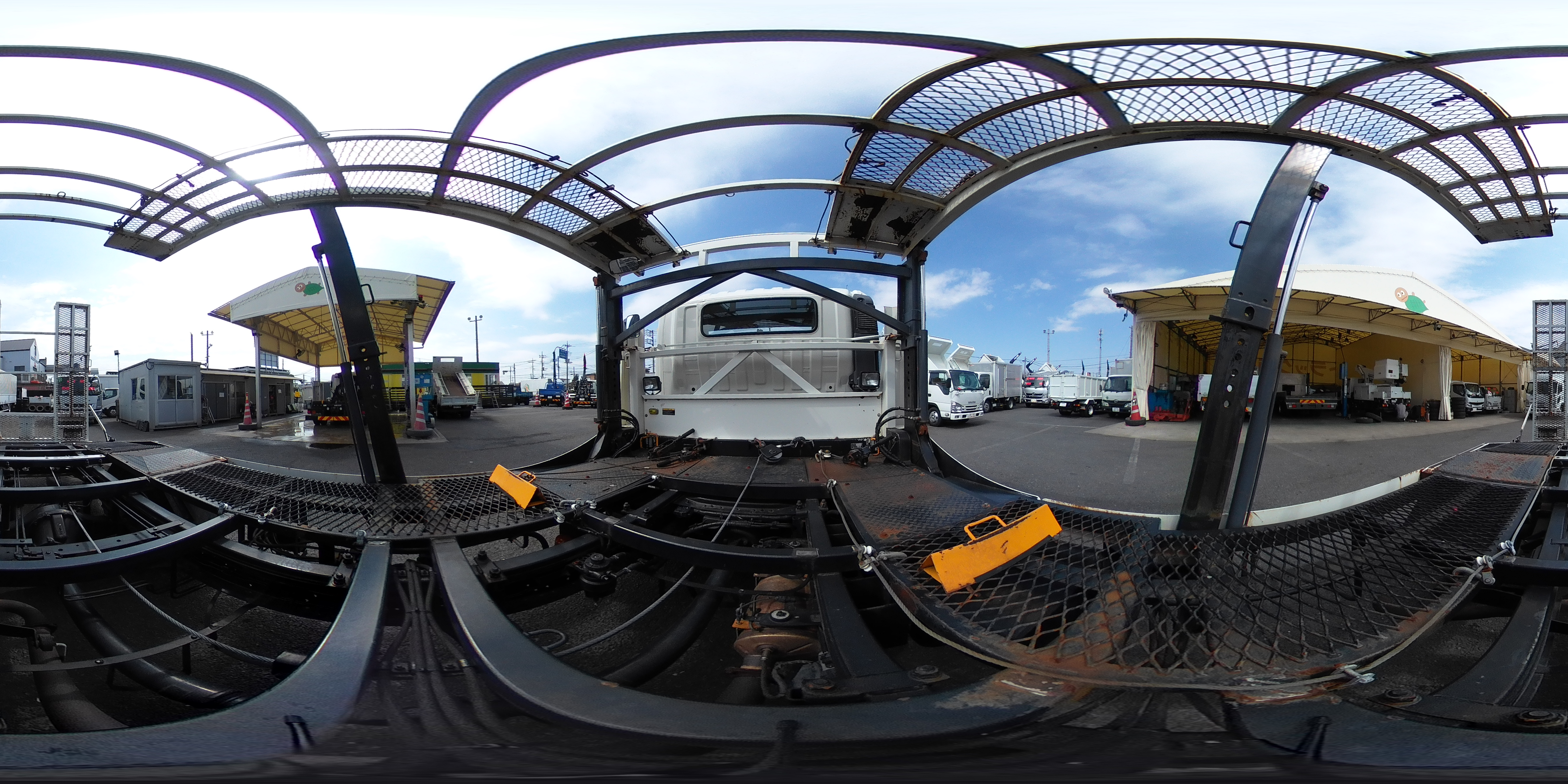 トヨエース　「ワイド超ロング」　キャリアカー　２台積　積載３４５０ｋｇ　古河ユニック製　ラジコン無し　ウインチ　油圧リアゲート　ＥＴＣ　坂道発進補助　左電格ミラー　６速ＭＴ！　AK2