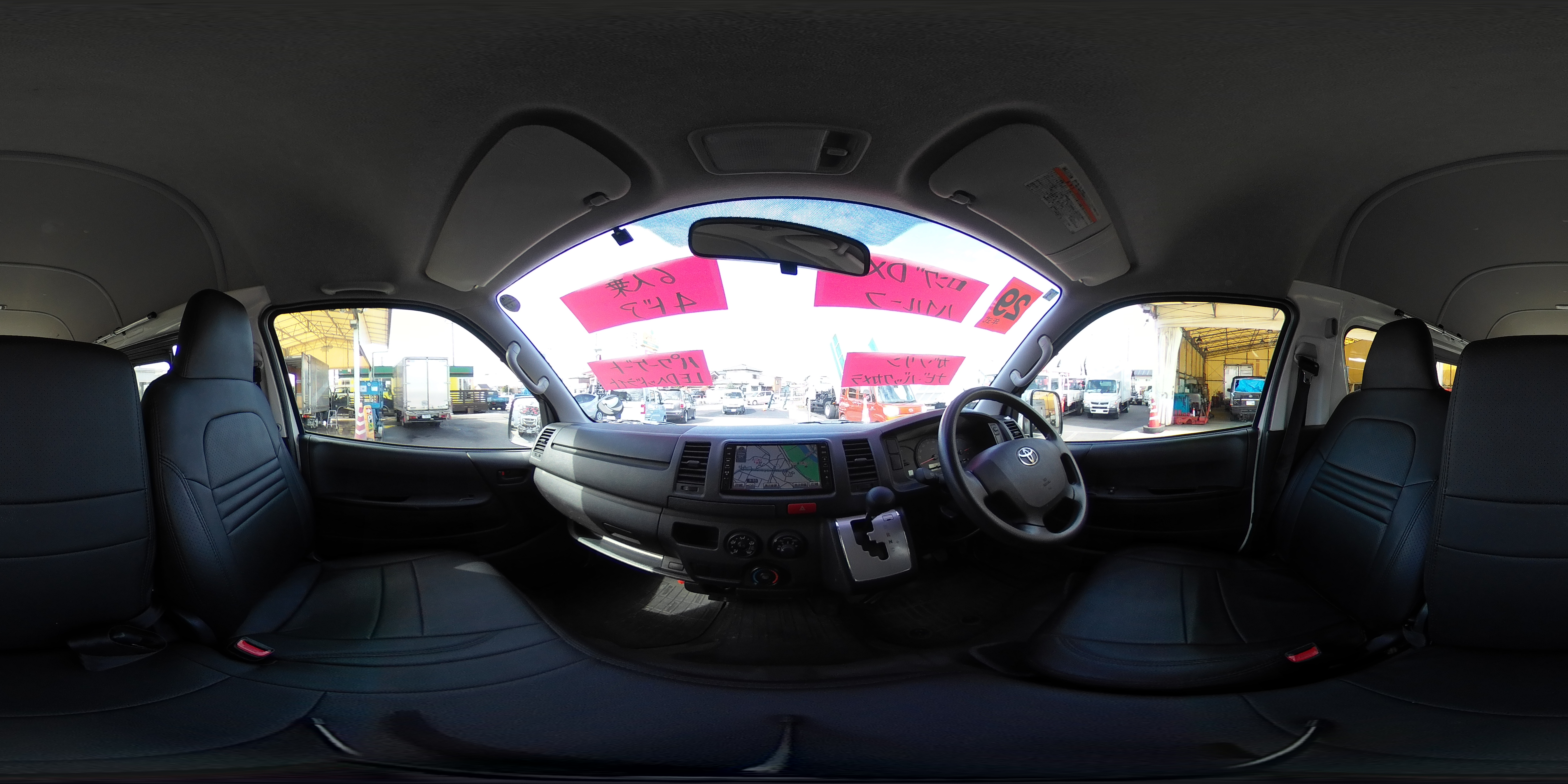 ハイエース　ロング　ＤＸ　４ドア　「ハイルーフ」　ガソリン車　３～６人乗り　トヨタ車体製パワーゲート　バックカメラ　ナビ　ＥＴＣ　ＬＥＤヘッドライト　キーレス　ＡＴ車！0