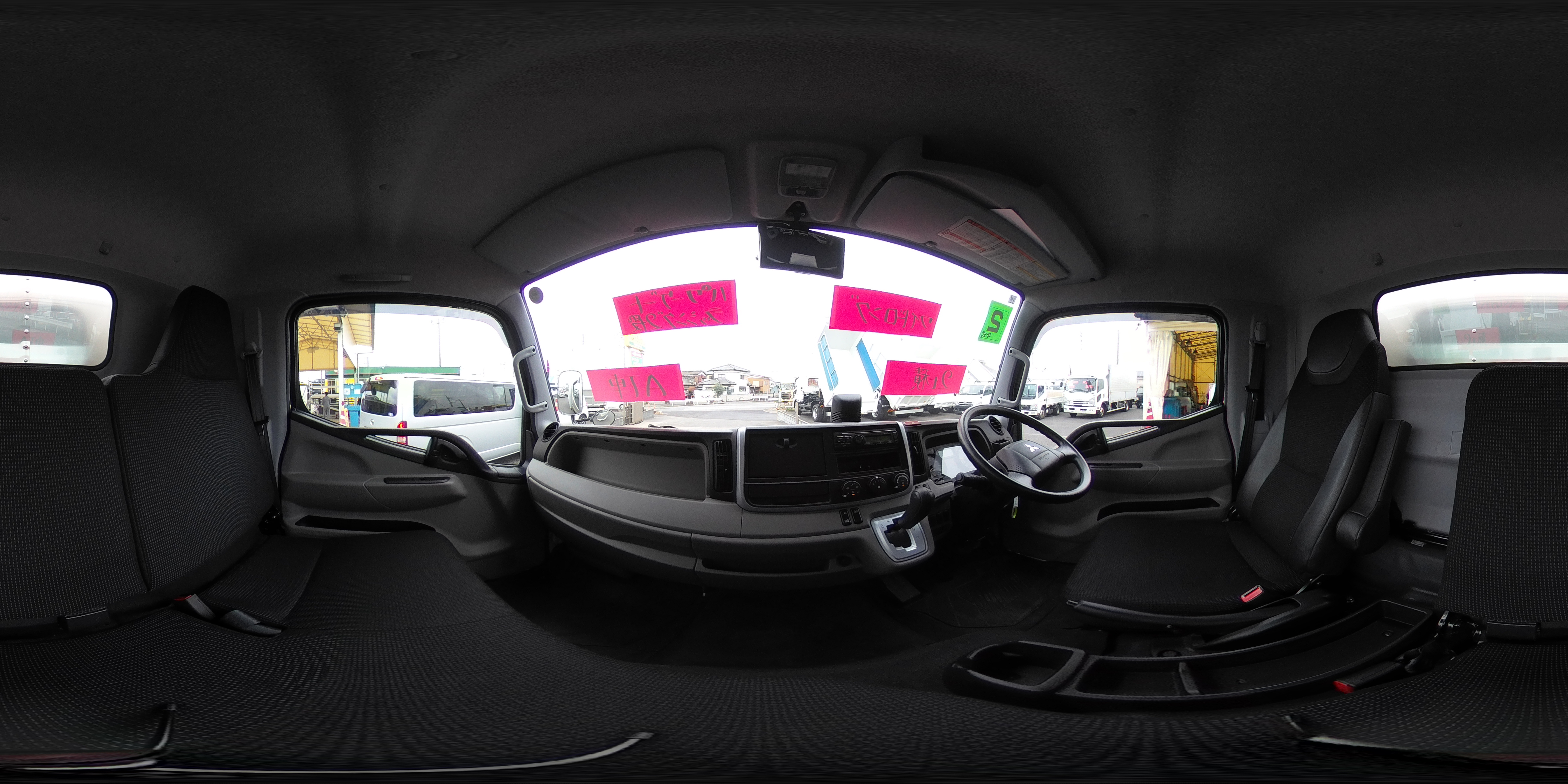 キャンター　「ワイドロング」　アルミバン　積載２０００ｋｇ　跳ね上げ式　パワーゲート　ラッシング２段　バックカメラ　左電格ミラー　衝突軽減ブレーキ　車線逸脱警報　パブコ製　ＡＴ車！0