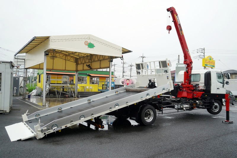 （未使用）　レンジャー　増トン　「ワイド　ベッド付」　４段クレーン　セーフティローダー　ウインチ付き　積載６１００ｋｇ　古河ユニック製　２．９３ｔ吊　クレーン＆荷台ラジコン付き　フックイン　差し違いアウトリガー　５．８ｍ長　リア油圧ゲート　スタンション穴　床フック　ロープ穴５対　アルミブロック　鳥居左右ステンレス工具箱＆Ｊフック付き　アルミホイール　メッキパーツ　バックカメラ　ＥＴＣ２．０　７速ＭＴ！　車検「Ｒ９年３月まで！」