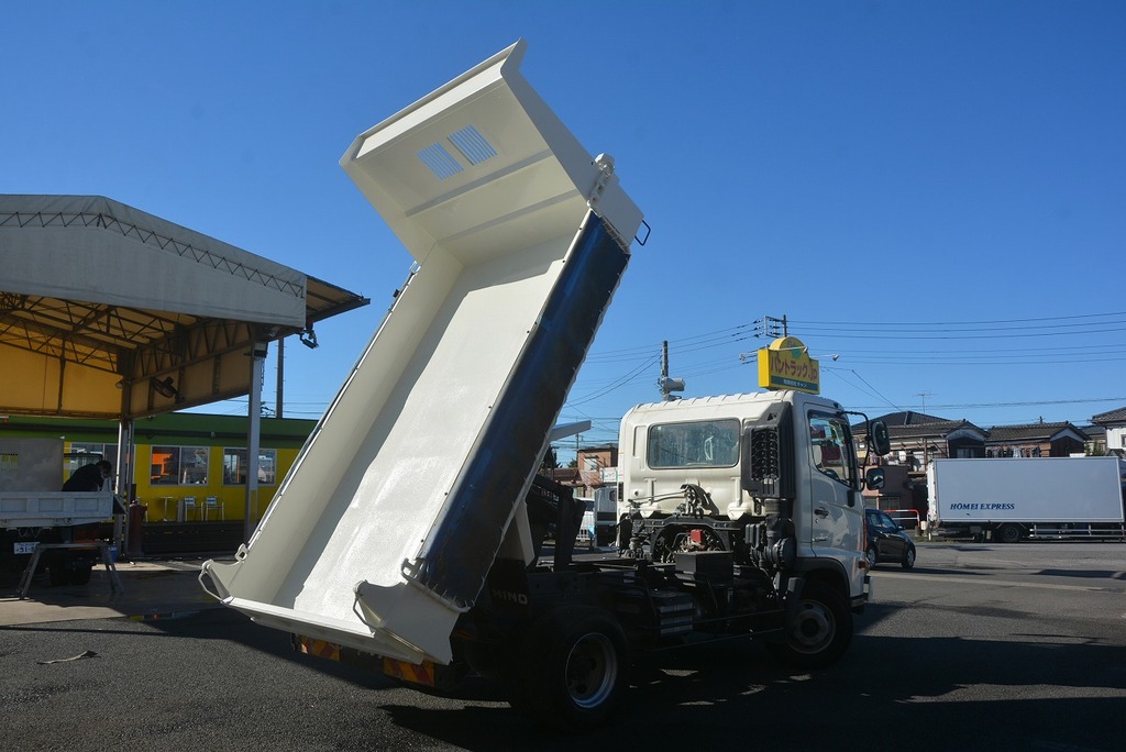 レンジャー　４トン　「ベッドレス」　強化ダンプ　一方開　極東製　積載３５００ｋｇ　電動コボレーン付き　鳥居アングル補強　ダンプピン　ＥＴＣ　ＡＴ車！21