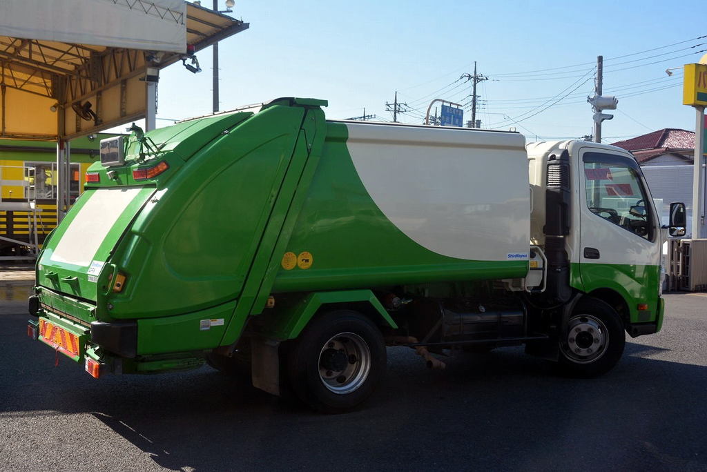 デュトロ　「ワイド」　パッカー車　新明和製　プレス式　積載２９００ｋｇ　６．０立米　連続スイッチ　汚水タンク　防臭扉　網工具入れ　バックカメラ　坂道発進補助　作業中表示灯　６速ＭＴ！5