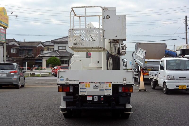 エルフ　高所作業車　タダノ製（ＡＴ－１００ＴＧ）　最大地上高９．９ｍ　鉄製バケット　積載５００ｋｇ　ブーム自動格納　ジャッキ自動張り出し　バケット積載荷重２００ｋｇ　坂道発進補助　ＥＴＣ　アワーメーター：１５５２ｈ　６速ＭＴ！ 2