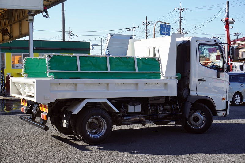 レンジャー　４トン　「ベッドレス」　強化　Ｌゲートダンプ　一方開　極東製　積載３３００ｋｇ　電動コボレーン　鳥居アングル補強　社外リアバンパー　ＬＥＤデイライト　衝突軽減ブレーキ　車線逸脱警報　６速ＭＴ！6