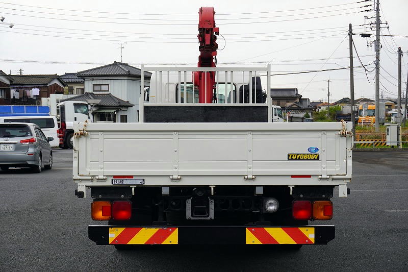 レンジャー　４トン　「標準幅　ベッドレス」　４段クレーン　古河ユニック製　積載２６００ｋｇ　ラジコン　フックイン　２．９３ｔ吊　差し違いアウトリガー　５．４ｍ長　ロープ穴３対　床フック４対　セイコーラック　ＥＴＣ２．０　ＡＴ車！2